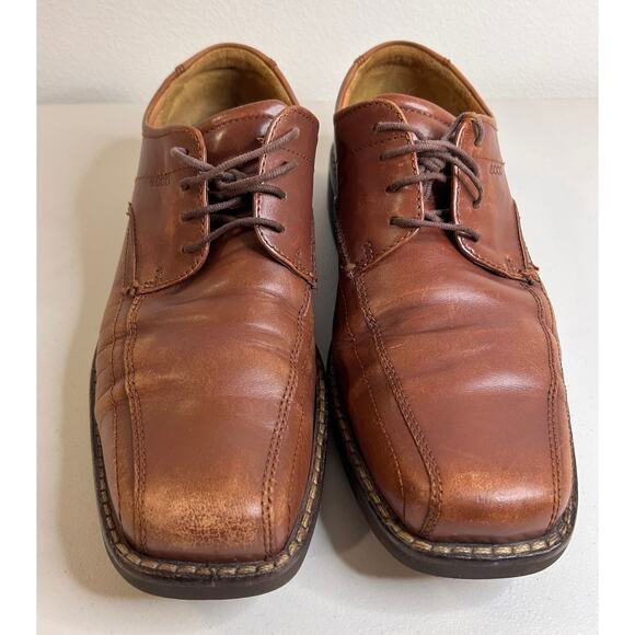 ECCO Men\'s Bicycle Toe Loafer Oxford Shoes Leather Brown 45 EU /‎ 11-11.5 US main image 5